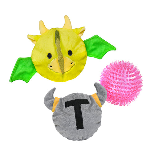 Prickles Dragon with Knight 5"