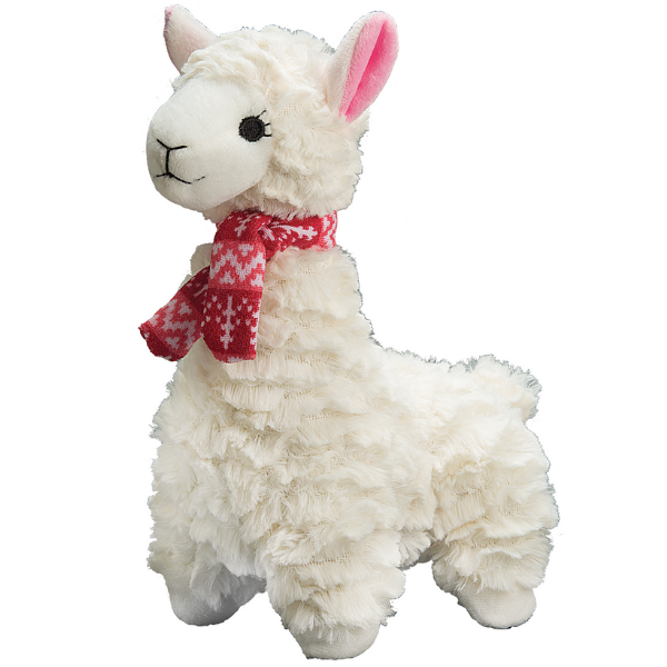 Holiday White Llama 12"