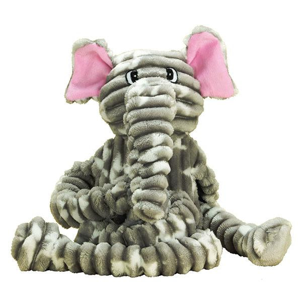 Patchwork Pet Tug Elephant Plush Dog Toy