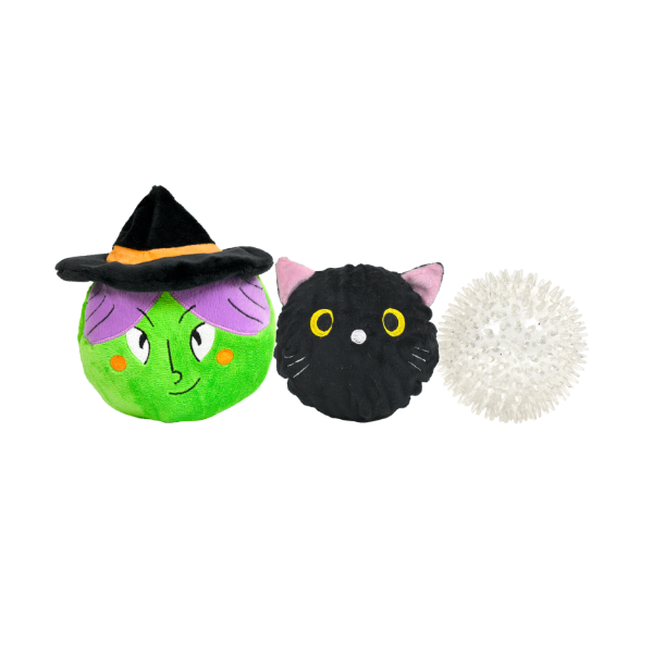 Prickles Witch with Black Cat 5"