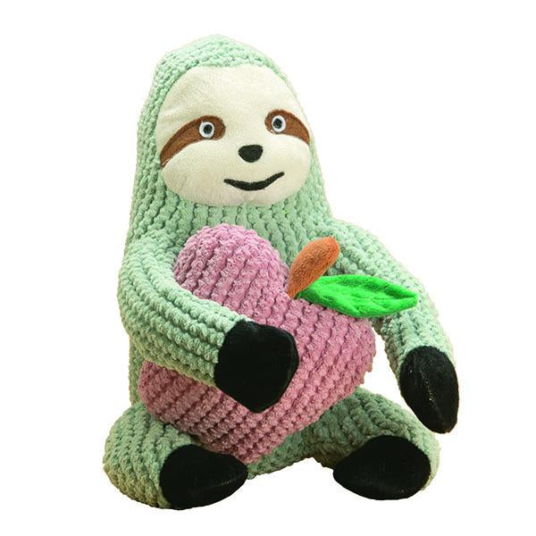 Interactive dog toys sydney the sloth patchwork pet dog toy