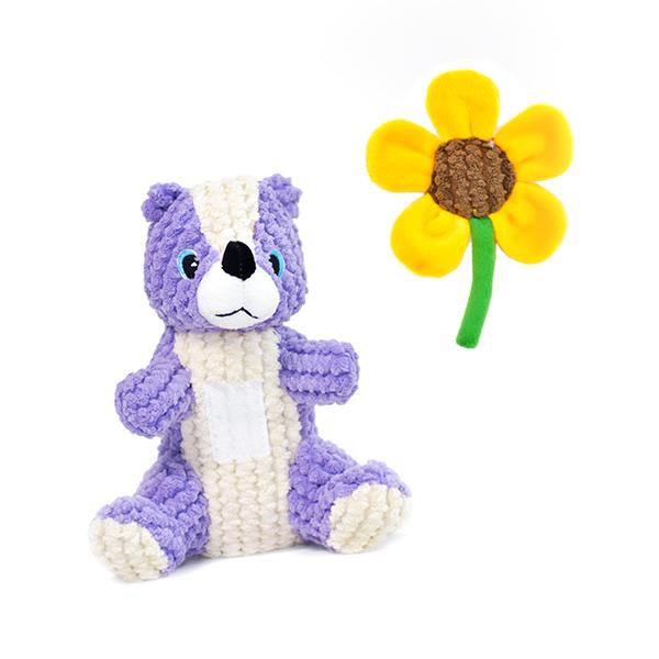 Patchwork Pet plush Dog Toys Blossom the skunk interactive dog toy