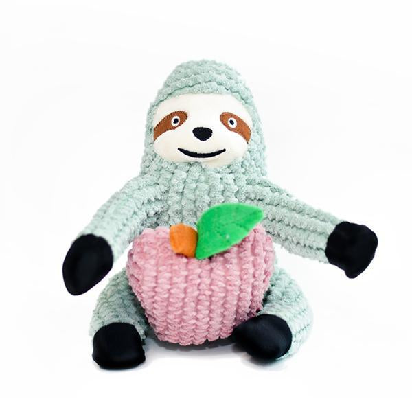 Plush dog toys by patchwork pet Interactive dog toys sydney the sloth patchwork pet dog toy