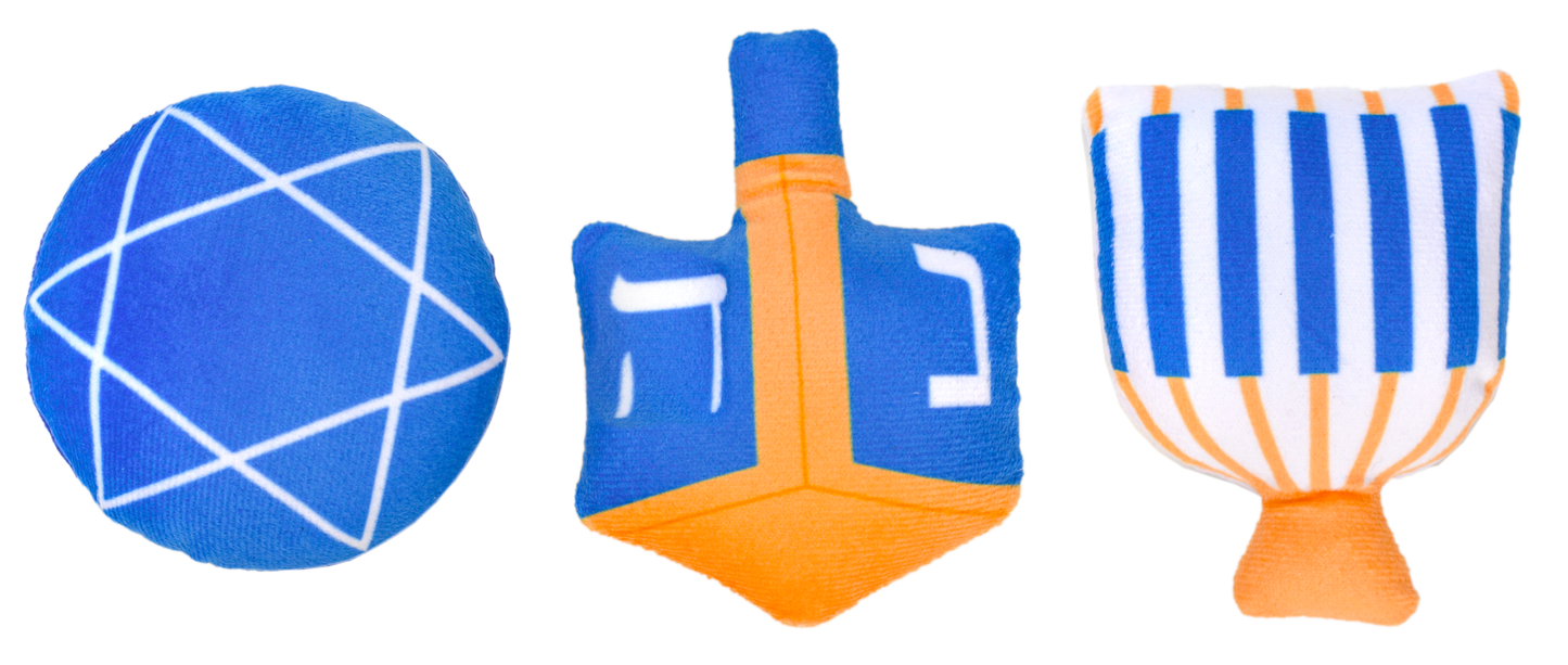 Hanukkah Trio 4" (pack of 3 toys)