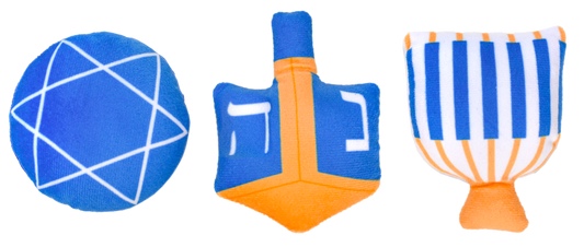 Hanukkah Trio 4" (pack of 3 toys)