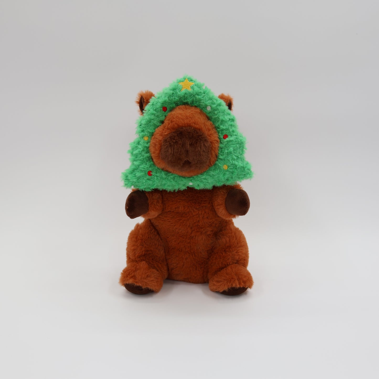 Capybara with Christmas Tree 11"
