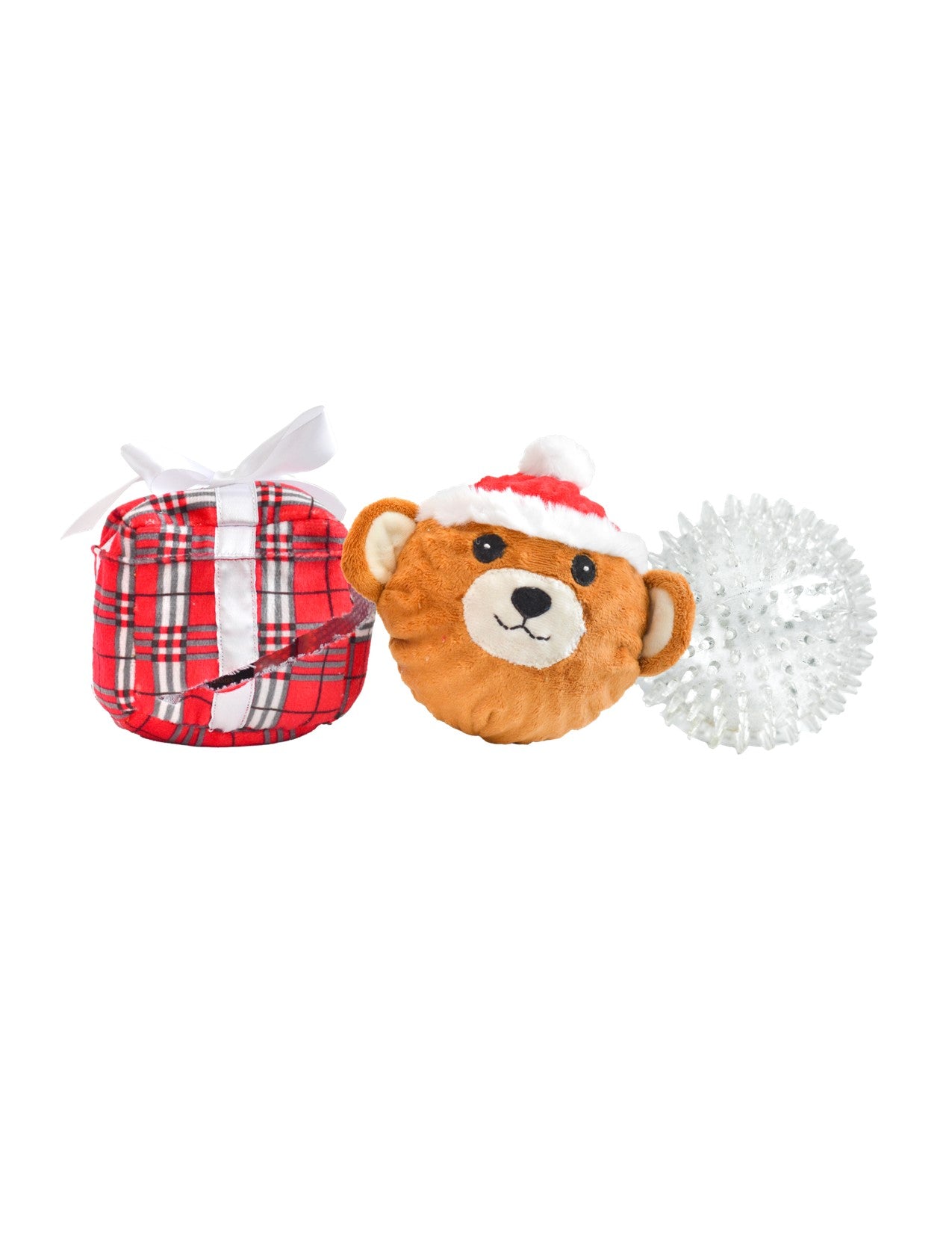 Bear in a Present Prickle Ball 5" (pack of 1)