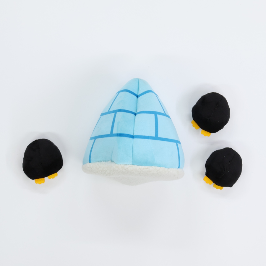 Igloo and Penguins 8"