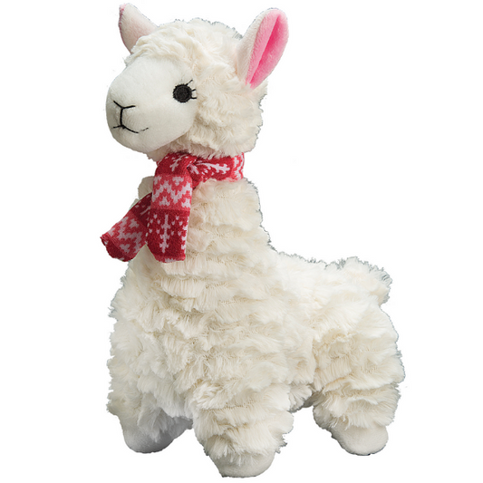 Holiday White Llama 12"