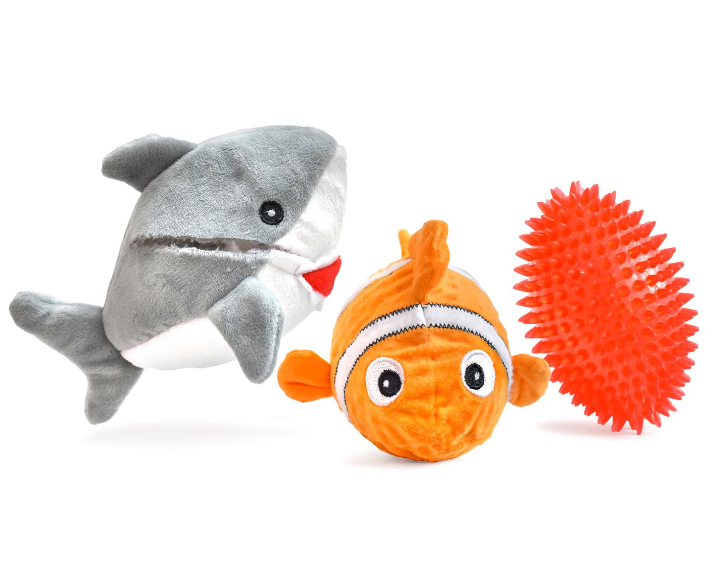 Prickles Great White with Fish 5" (pack of 3 toy)